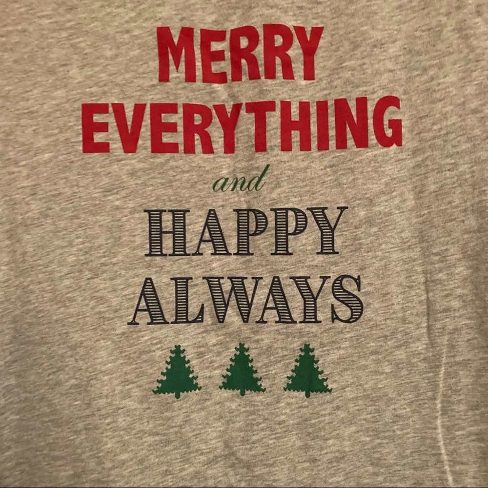 “Merry Everything and Happy Always” Sweatshirt - Picture 2 of 6